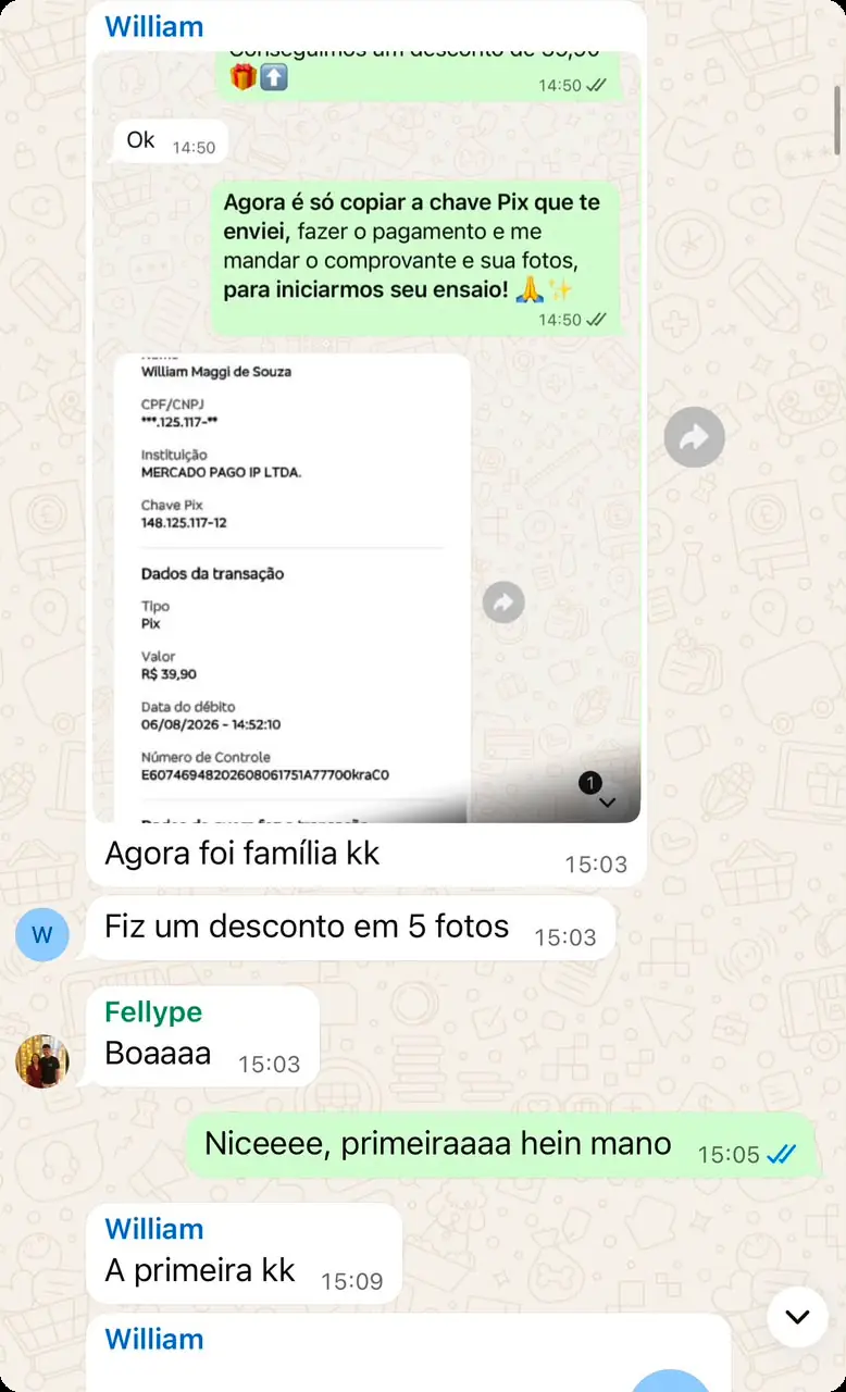 Print da primeira venda de um aluno
